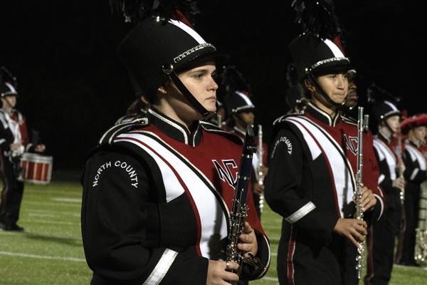 North County High School Marching Band Performing